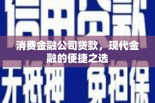 河津消费金融公司贷款，现代金融的便捷之选