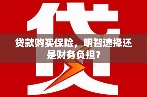 宜兰贷款购买保险，明智选择还是财务负担？