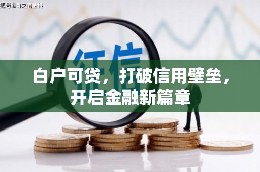 城东白户可贷，打破信用壁垒，开启金融新篇章