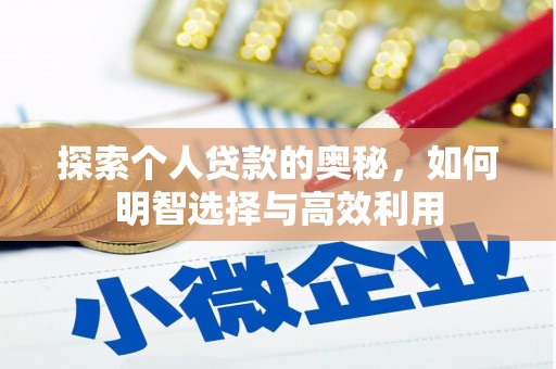 潜山探索个人贷款的奥秘，如何明智选择与高效利用