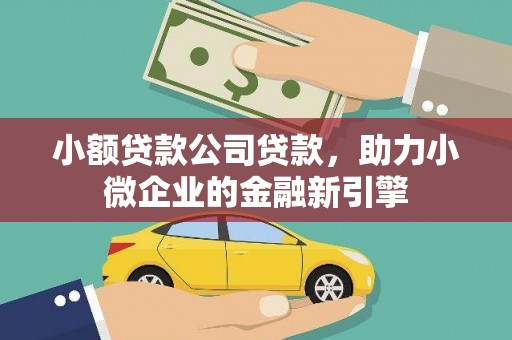 大湖小额贷款公司贷款，助力小微企业的金融新引擎