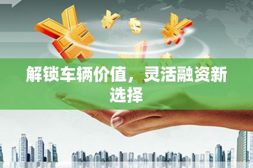 桐城解锁车辆价值，灵活融资新选择