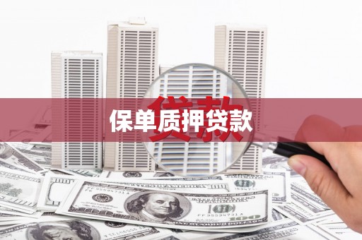 山阴保单质押贷款